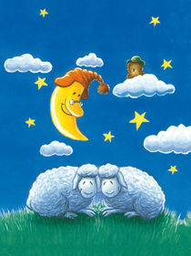 Schlafende Schafe von Axel Dissmann