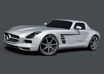 Mercedes Benz SLS AMG racing car von nikola-no-design
