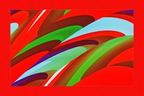 Red Colored Panel 2 von Hans Levendig