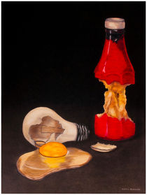 Ketchup and eggs by Ken Howard