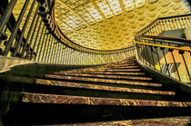 luxury iron handrail marble staircase von digidreamgrafix