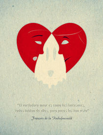 True love is like ghosts - Spanish Graphic Quote by Hey Frank!