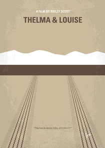 No189 My Thelma and Louise minimal movie poster von chungkong