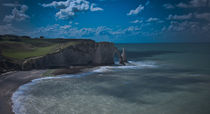 Etretat under Surreal Lighting by loriental-photography