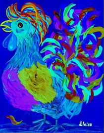 Rooster Blues by eloiseart