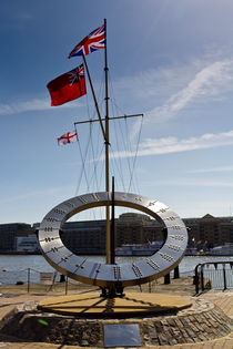 Sundial St Katherines Dock by David Pyatt