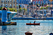 Ruderboot in Hafen by dietmar-weber