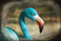 Blue Flamingo von barbara orenya