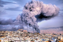 Fire in Athens by stamatisgr