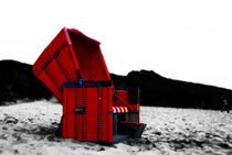 Roter Strandkorb von Marcel Zurmöhle