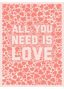 Poster All you need is love von Tiago Augusto