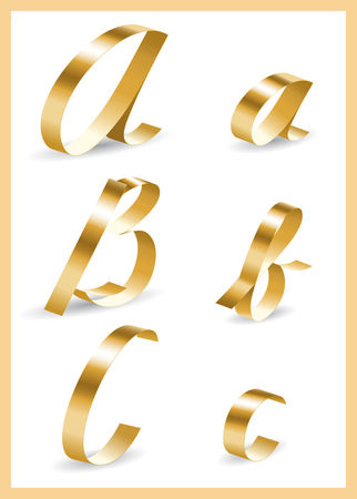 Ribbon-alphabet