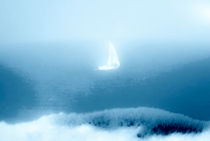 Sailing boat in the Fog by fraenks