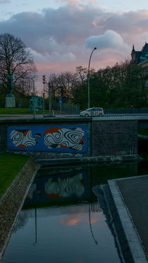 Graffiti im Sonnenuntergang von Steffen Klemz