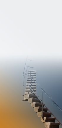 Stairway to heaven-rotblau(2) by Erhard Hess