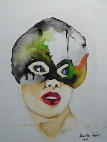 masc on canvas  by Jacqueline Schreiber