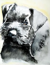 Hund by Theodor Fischer