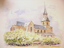 Basilika in St. Arnual by Theodor Fischer