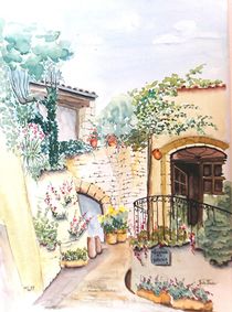 Simiane la Rotonde, Provence by Theodor Fischer