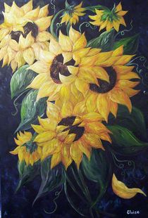 Dancing Sunflowers von eloiseart