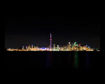 Toronto Skyline At Night From Centre Island by Brian Carson