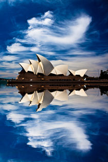 Sydney Opera House reflection abstract by Sheila Smart