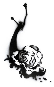 Snail Stencil von Noah Rizo-Patron