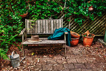 Garden bench by Sheila Smart
