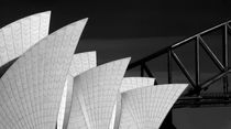 Sydney Opera House monochrome von Sheila Smart
