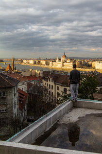 Meditating over the city by Zsolt Repasy