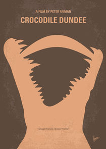 No210 My Crocodile Dundee minimal movie poster by chungkong