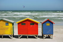 southafrica ... muizenberg beach huts I by meleah