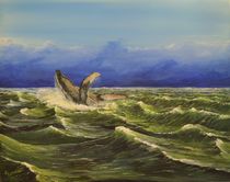 Springender Wal by Peter Schmidt