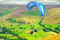 Paragliding off Mam Tor – 01 by Rod Johnson