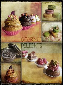 Gourmet Delights - collage by barbara orenya