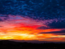 Sunset over the Yolla Bollies von Kathleen Bishop