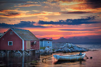 Last Light at Peggy's Cove by Randall Nyhof
