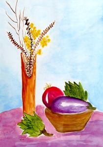 Artichoke and Eggplant by Jamie Frier