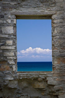 Window View at Fayette State Park Michigan by Randall Nyhof