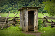 Old Outhouse on a Farm by Randall Nyhof