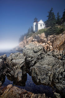Lighthouse at Bass Harbor Maine No 11 by Randall Nyhof