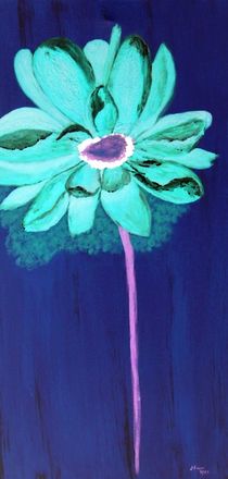 Big Aqua Flower by Jamie Frier