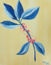 Blue Leaves and Berries by Jamie Frier