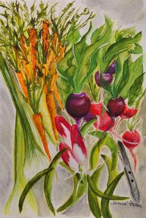 Carrots and Radishes by Jamie Frier