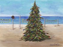 Christmas Tree at the Beach von Jamie Frier