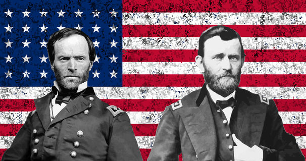 19-general-sherman-and-grant-american-flag