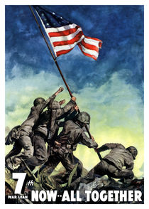 Raising The Flag On Iwo Jima -- Now All Together by warishellstore