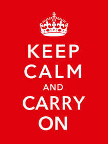 Keep Calm And Carry On by warishellstore