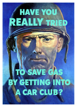161-58-ww2-save-gas-car-club-soldier-poster