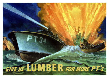 164-61-save-lumber-pt-boats-ww2-poster